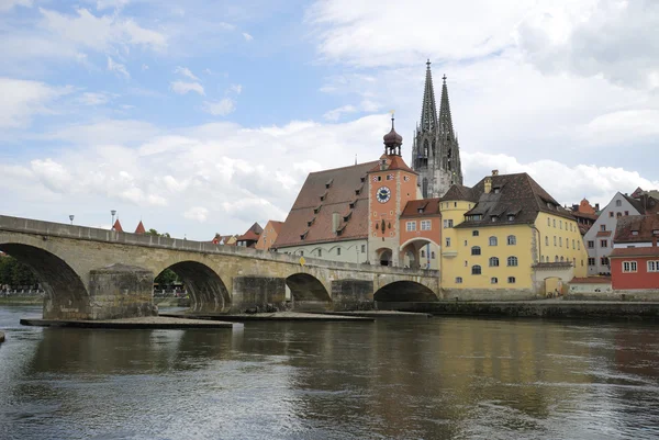 Donau in Regensburg — Stockfoto