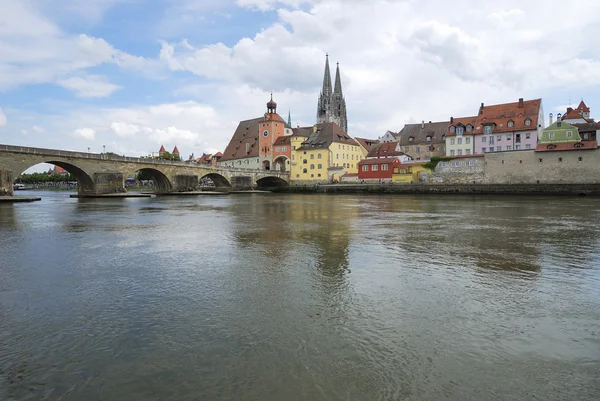 Средневековый город Регенсбург — стоковое фото