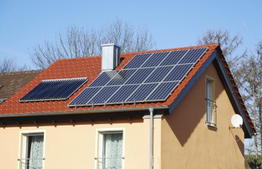 fotovoltaïsche en zonne-energie verwarmingssysteem