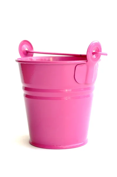 Pink bucket — Stock Photo, Image