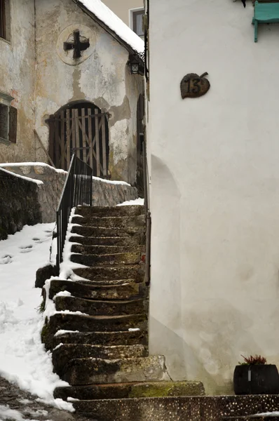 stock image Grunge stairs in old town