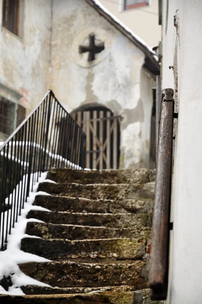 stock image Grunge stairs in old town