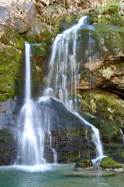 stock image The Virje waterfall. Bovec