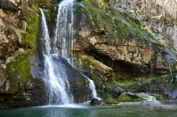 stock image The Virje waterfall. Bovec