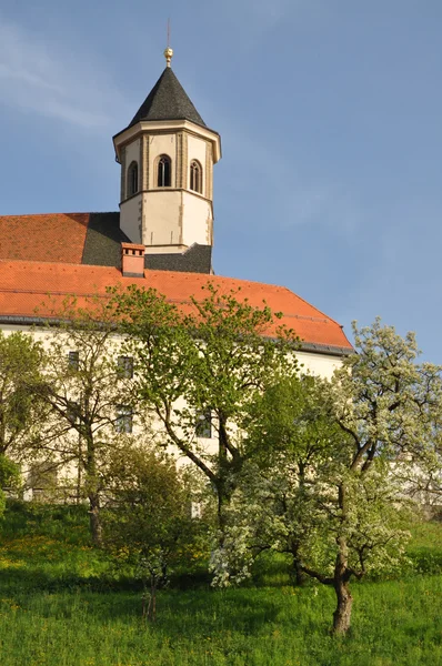 La chiesa di Ptujska gora — Foto Stock