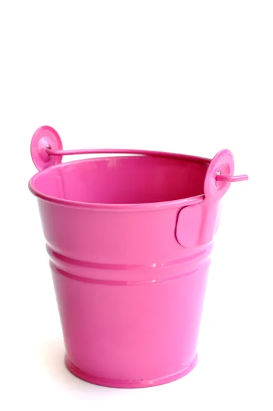 Pink bucket Royalty Free Stock Images