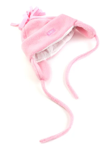 Sombrero bebé rosa — Foto de Stock
