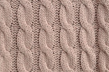 Cable Knitted Background clipart