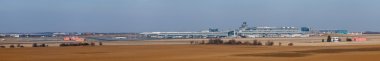 Prague International Airport Panorama clipart