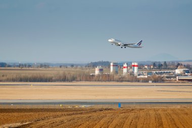 Airbus Taking Off clipart