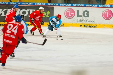 University hockey league final match clipart