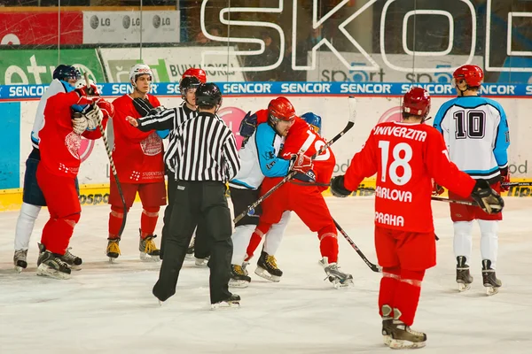 Univerzitní hokej liga finálový zápas — Stock fotografie