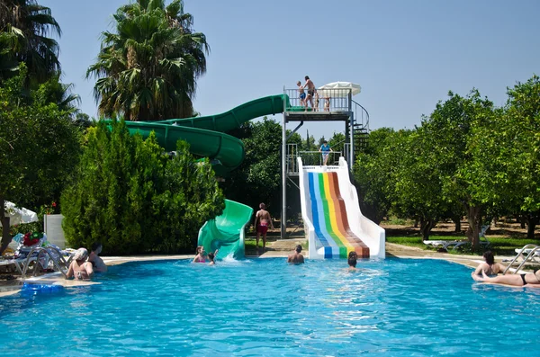 stock image Waterslide at pool