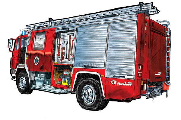 Carro de bombeiros — Fotografia de Stock