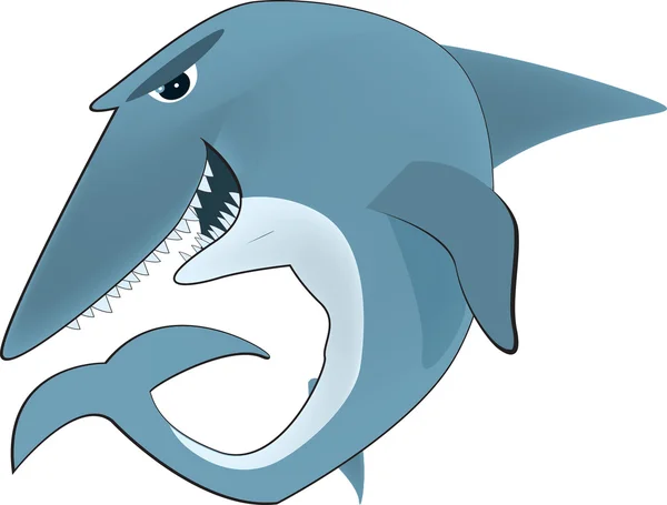 Cartoon shark — Stock Vector