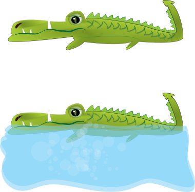 Crocodile clipart