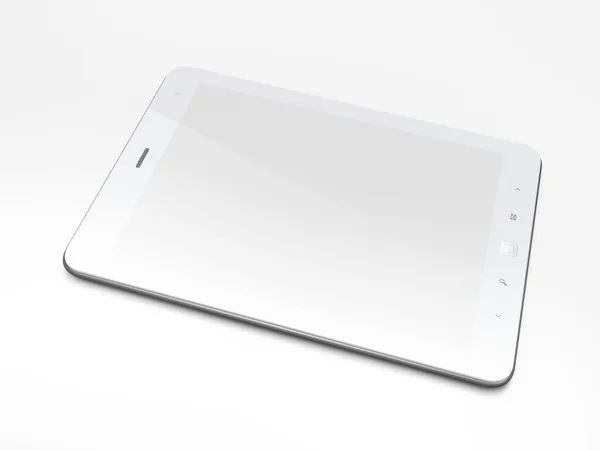 Belo tablet preto pc no fundo branco — Fotografia de Stock