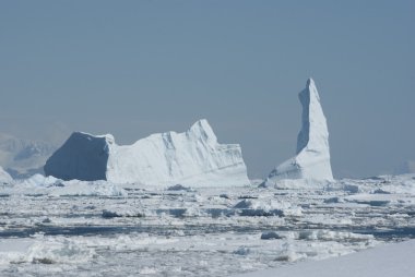 A large iceberg in the Strait clipart