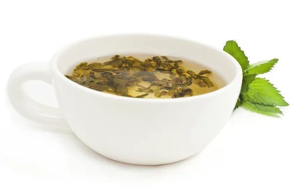 Tasse avec thé vert — Photo