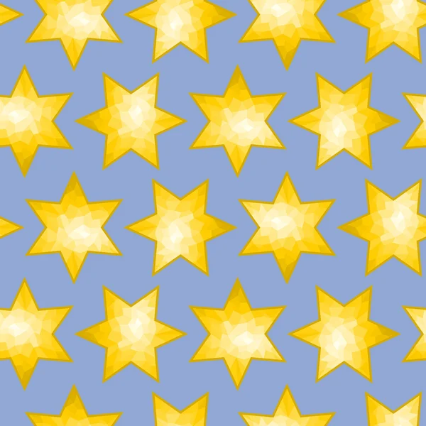 Άνευ ραφής πολύπλευρη αστέρι υπόβαθρο κεραμιδιών — Διανυσματικό Αρχείο