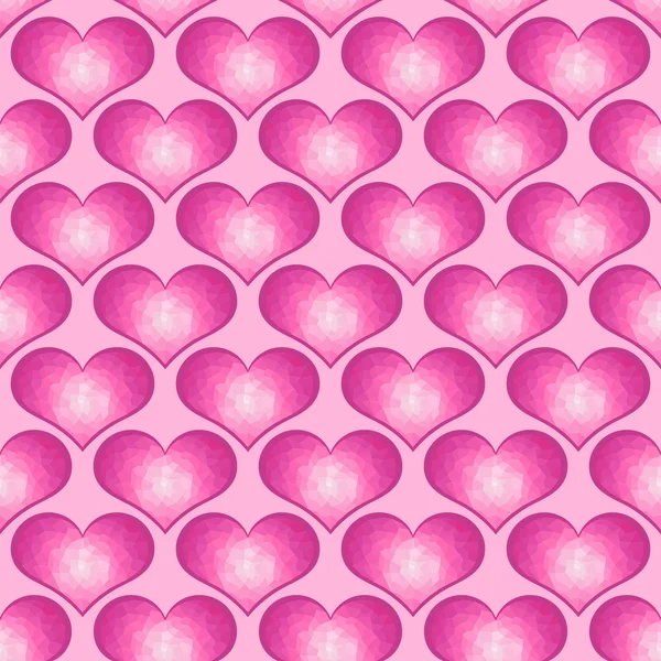 Fond coeur rose — Image vectorielle