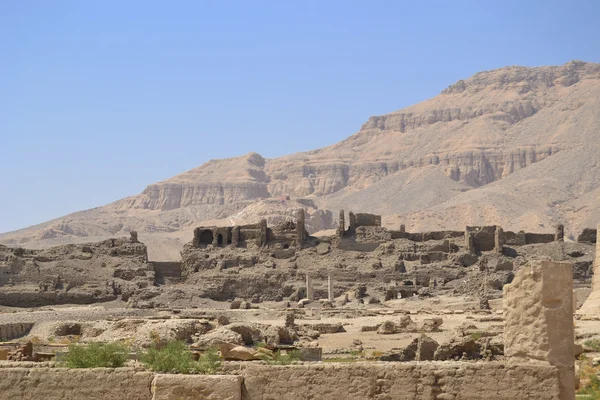 Luxor medinat habu tapınakta bir parçası — Stok fotoğraf