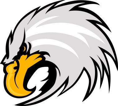 Eagle Mascot Head Vector Graphic clipart