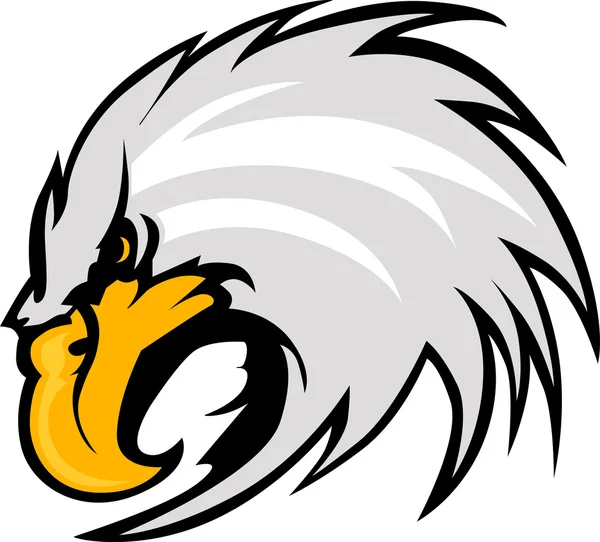 Águila cabeza de la mascota Vector gráfico — Vector de stock