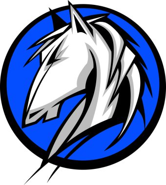 Mustang Stallion Graphic Mascot Vector Image clipart