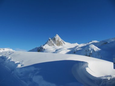 Alpine Scene, La Plagne, France clipart