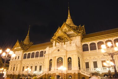 Grand palace, gece, Bangkok en büyük turizm cazibe,