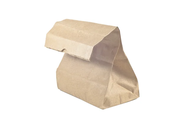 흰색 배경, 고립 된 종이 가방 — 스톡 사진