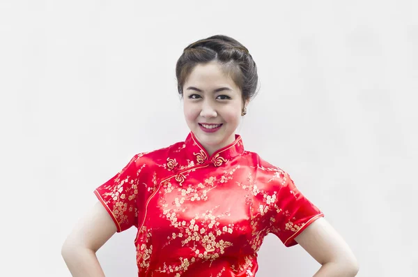 Kínai fiatal nő, ruházati hagyomány — Stock Fotó