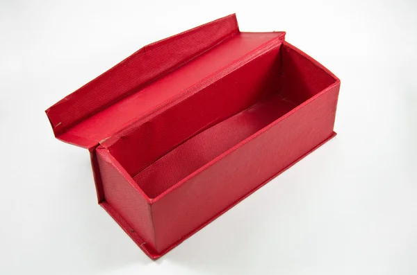 Red box, isolated — Stock Photo, Image