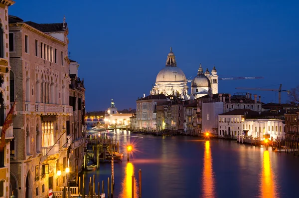 Grand Canal and Basilica Santa Maria della Salute, Venice — Stock Photo, Image