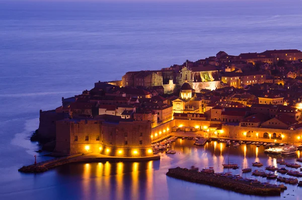 stock image Dubrovnik by night, Croatia