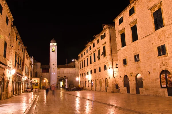 stock image Croatia, Dubrovnik at night