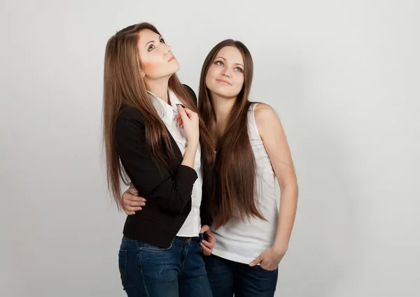 Två flickor — Stockfoto