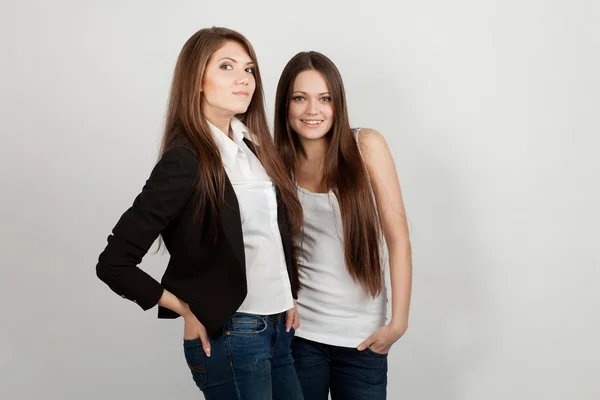 Två flickor — Stockfoto