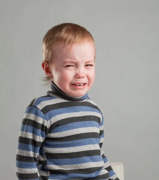 stock image Little boy crying