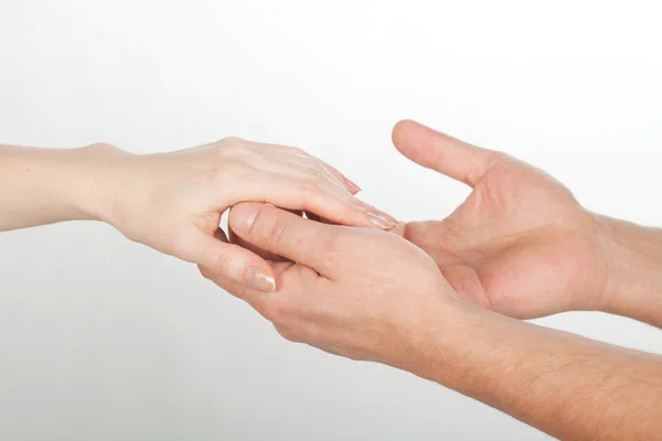 Male and female hands — Stock Photo, Image
