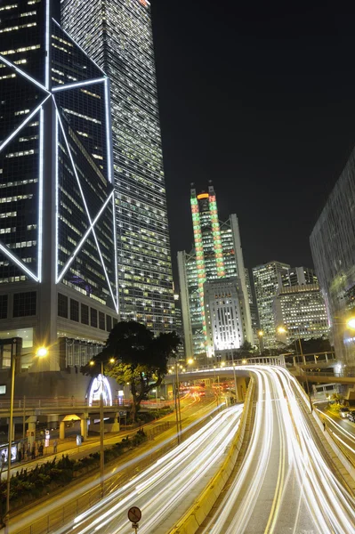 Nattscenen i Hongkong — Stockfoto