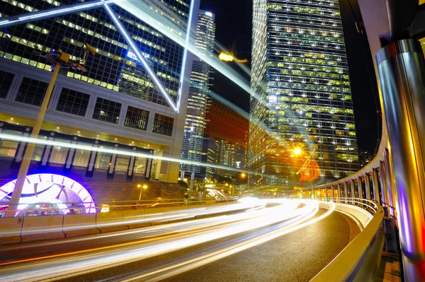 Hong Kong Night Scene Stock Photo