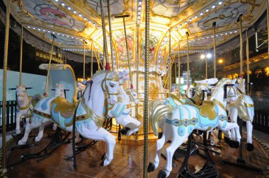 Carrousel at Night clipart