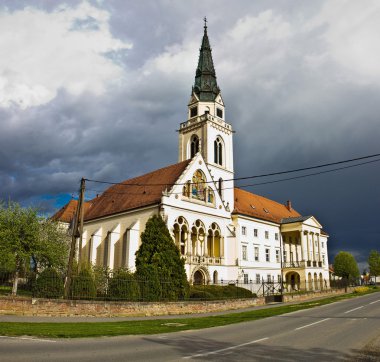 Greek catholic cathedral in Krizevci clipart