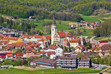 Marija Bistrica church aerial view clipart