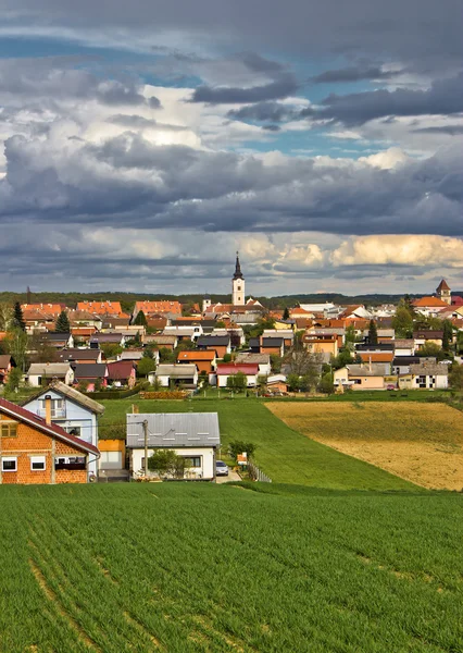 Colorida ciudad de Krizevci vista vertical —  Fotos de Stock
