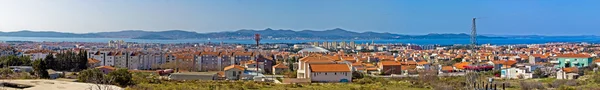 Adriático cidade de Zadar vista panorâmica — Fotografia de Stock
