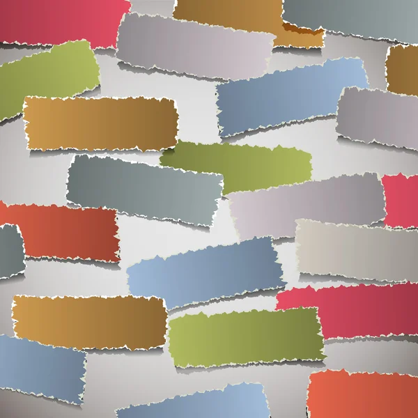 Arrière-plan avec des bannières en papier déchiré — Image vectorielle