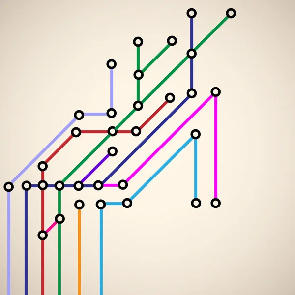 Carte du métro — Image vectorielle